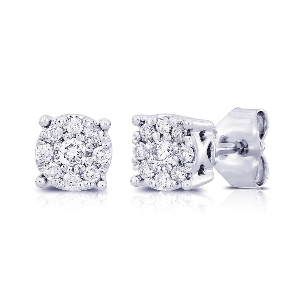 14K 0.25CT Diamond Earrings