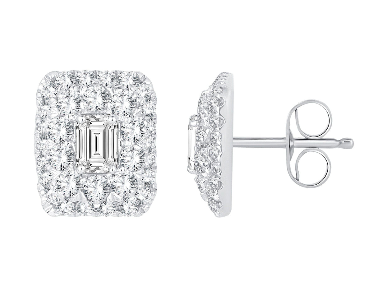 14K 0.79CT Diamond Earring