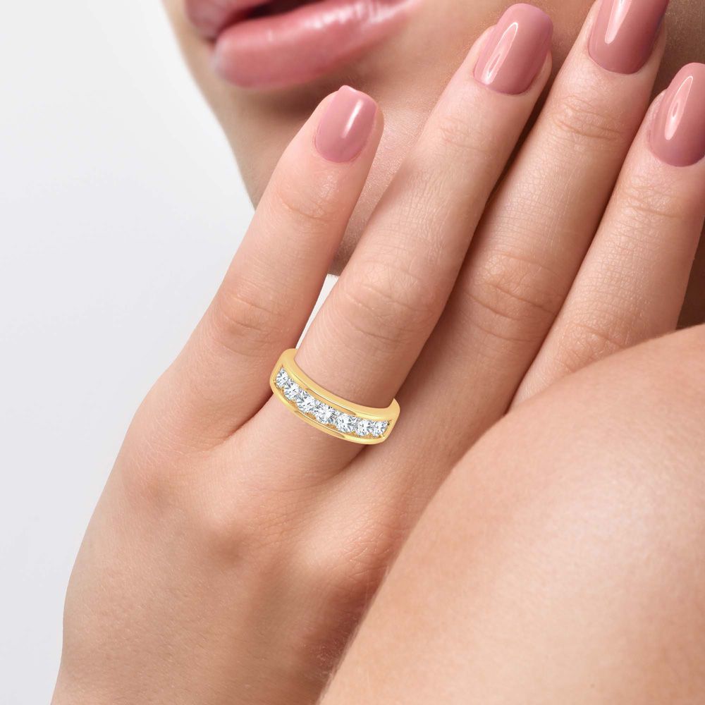14K 1.00CT Diamond Ladies Band