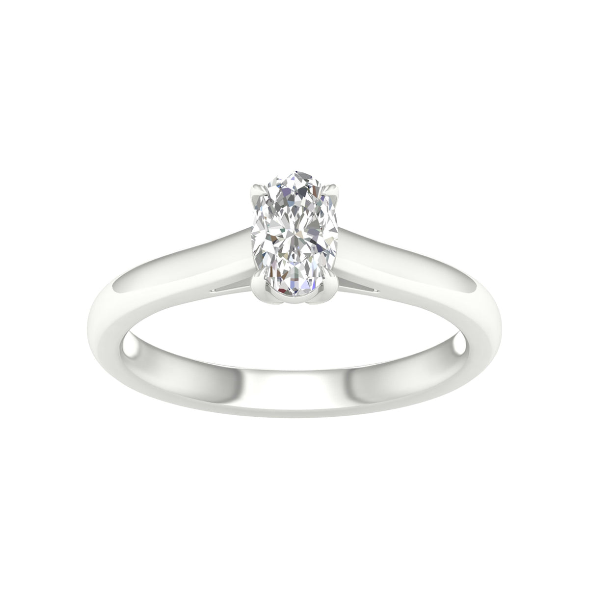 14K 0.50CT Certified Lab Grown Diamond Ring ( Igi Certified )