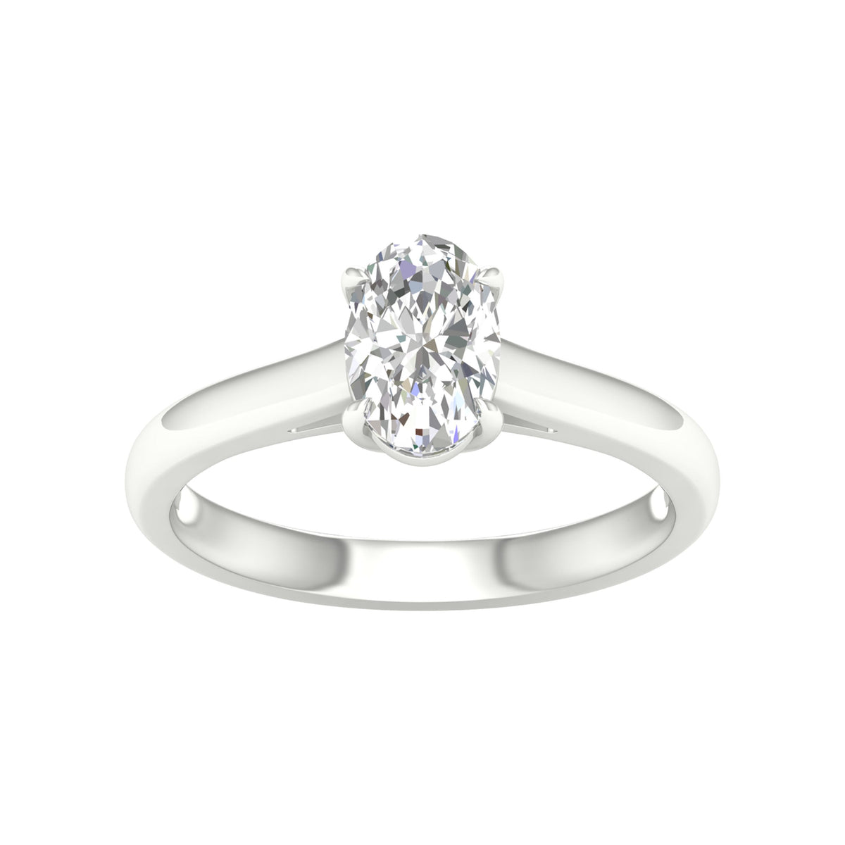 14K 1.00CT Certified Lab Grown Diamond Ring ( Igi Certified )