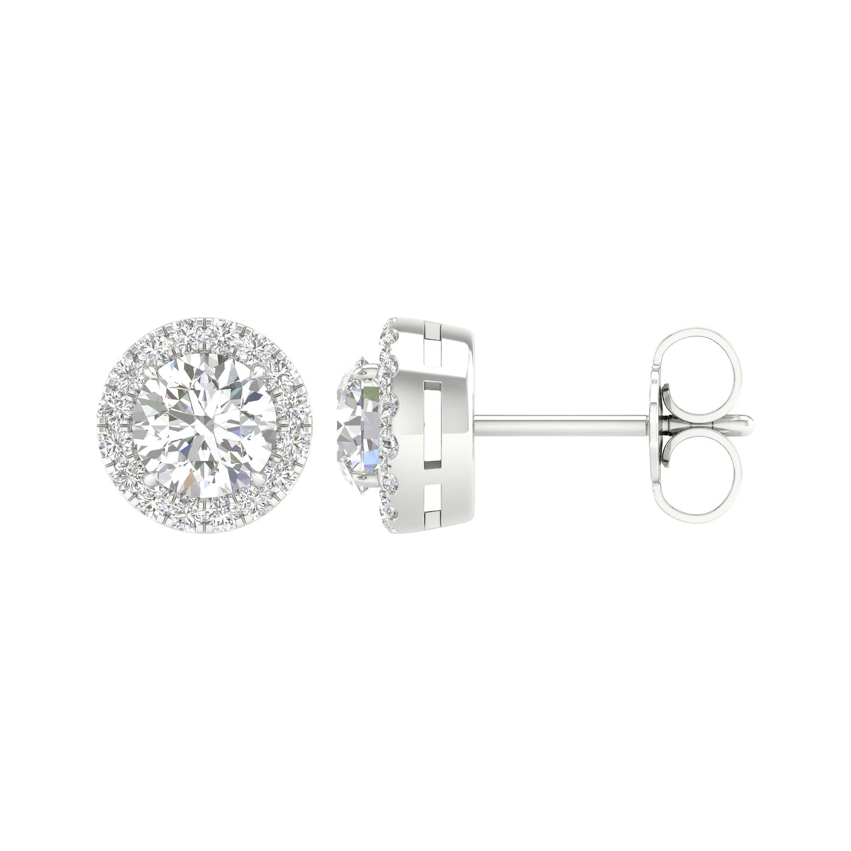 14K 1.16CT Certified Lab Grown Diamond Earrings ( Igi Certified )