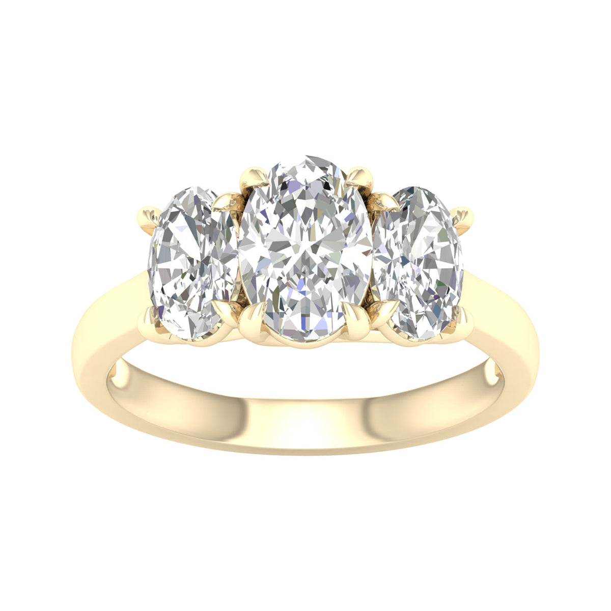 14K 3.00CT Certified Lab Grown Diamond Ring ( Igi Certified )