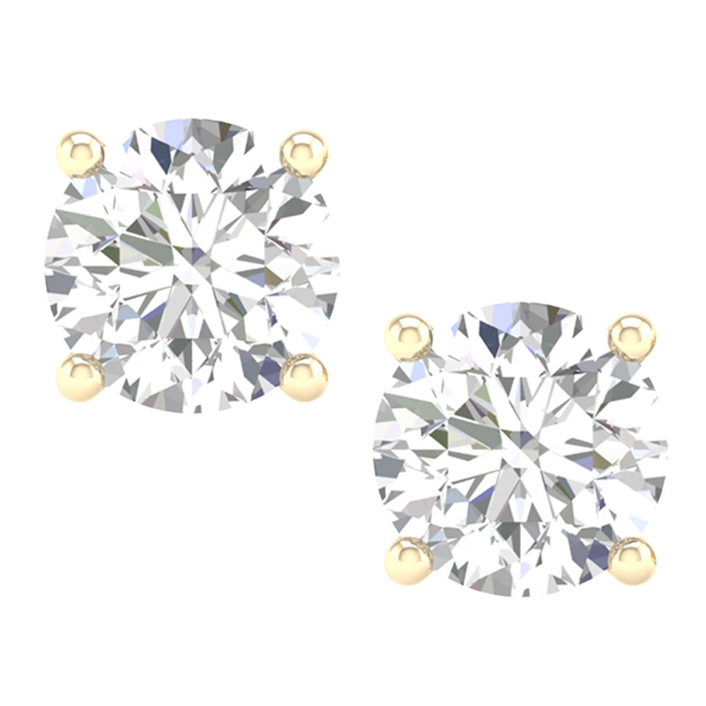 14K 1.00CT Certified Lab Grown Diamond Earring ( Igi Certified )