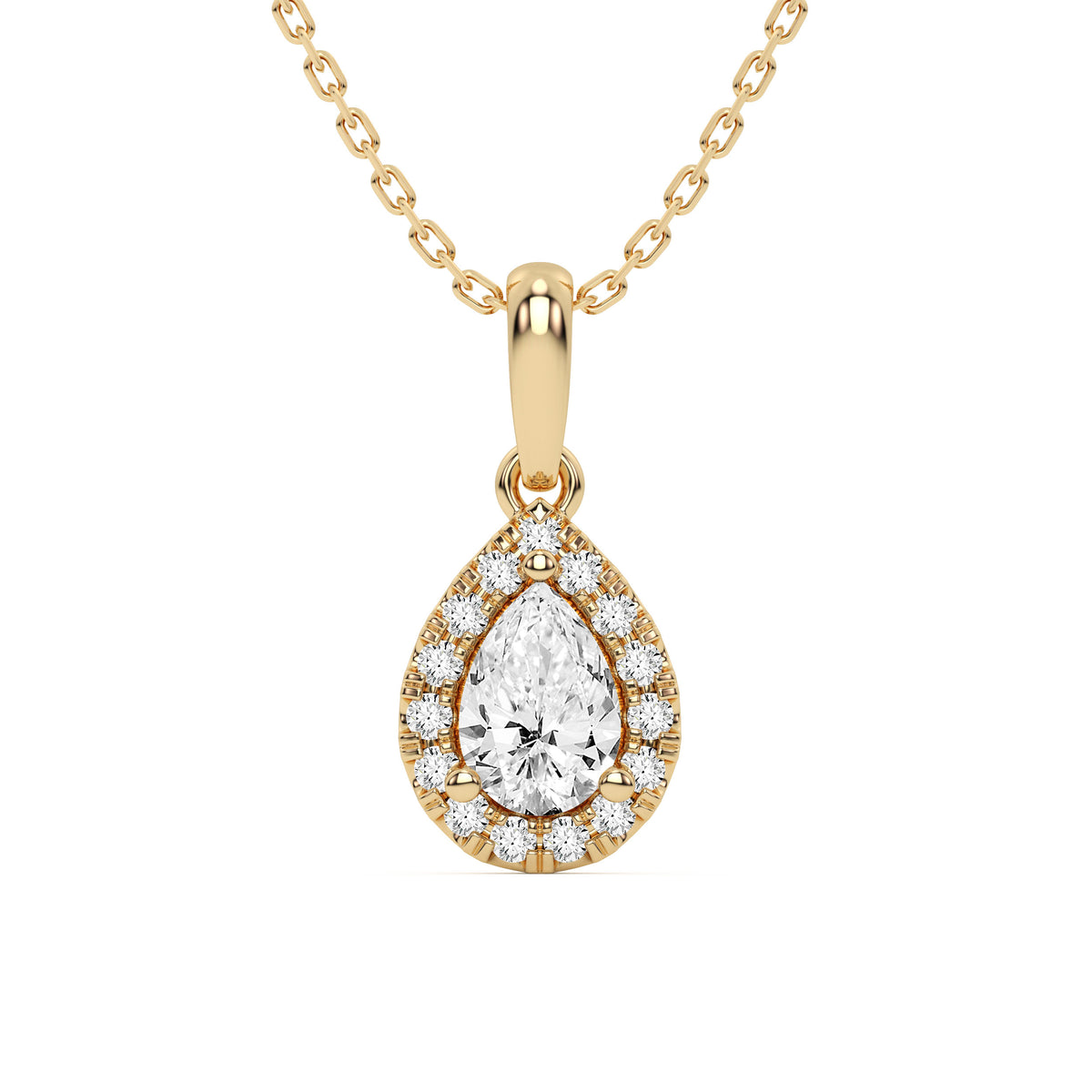 14K 0.62CT Lab Grown Pendant