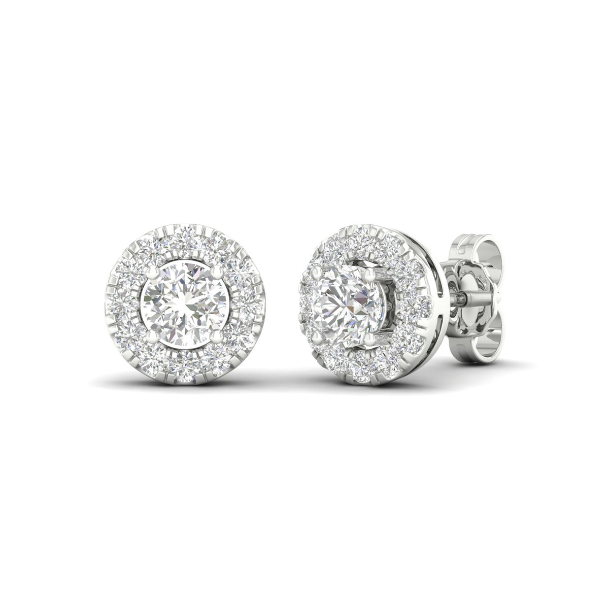 14K 1.00CT Lab Diamond Earring