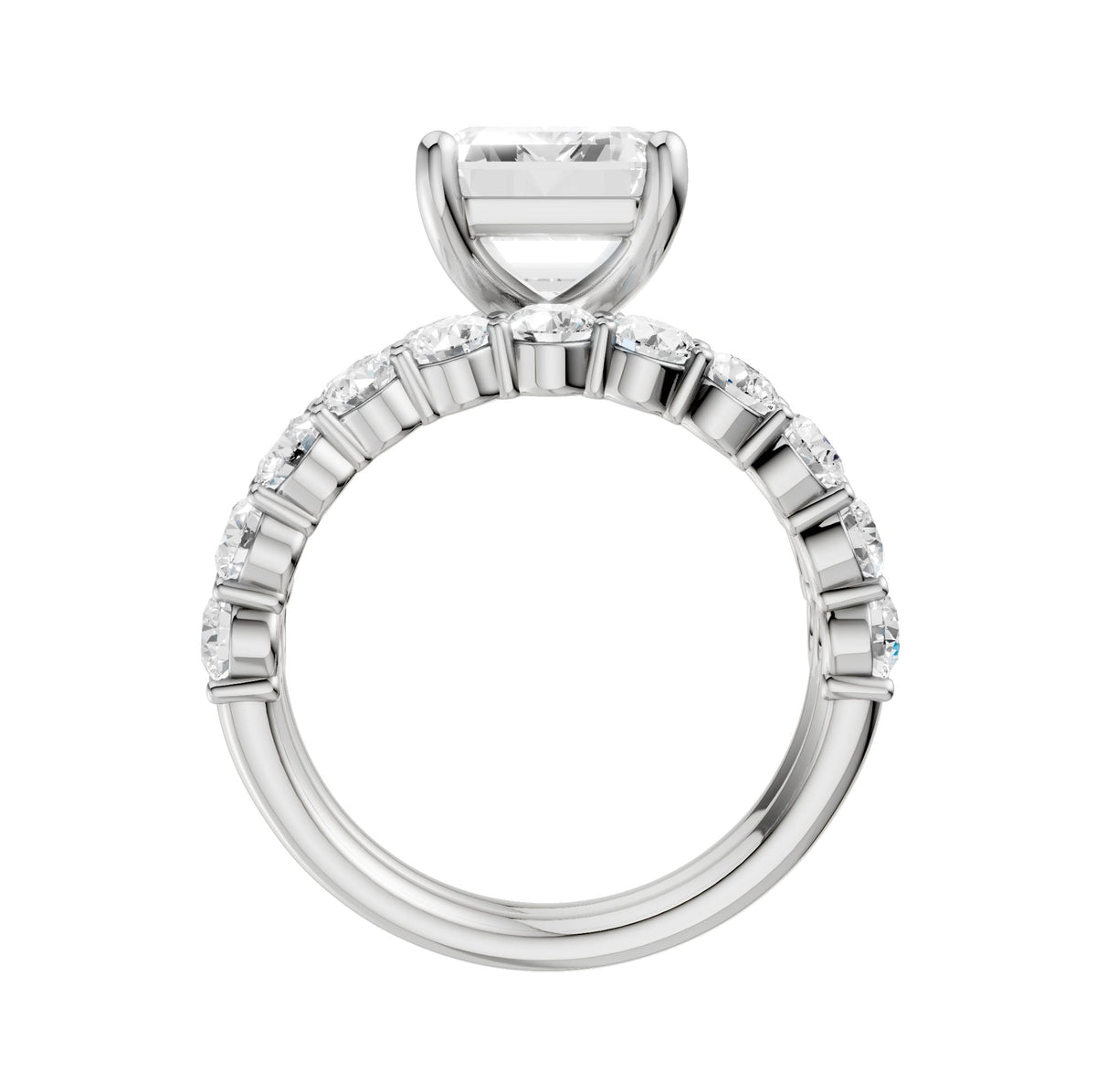 14K 6.00CT Certified Lab Grown Diamond Bridal Set