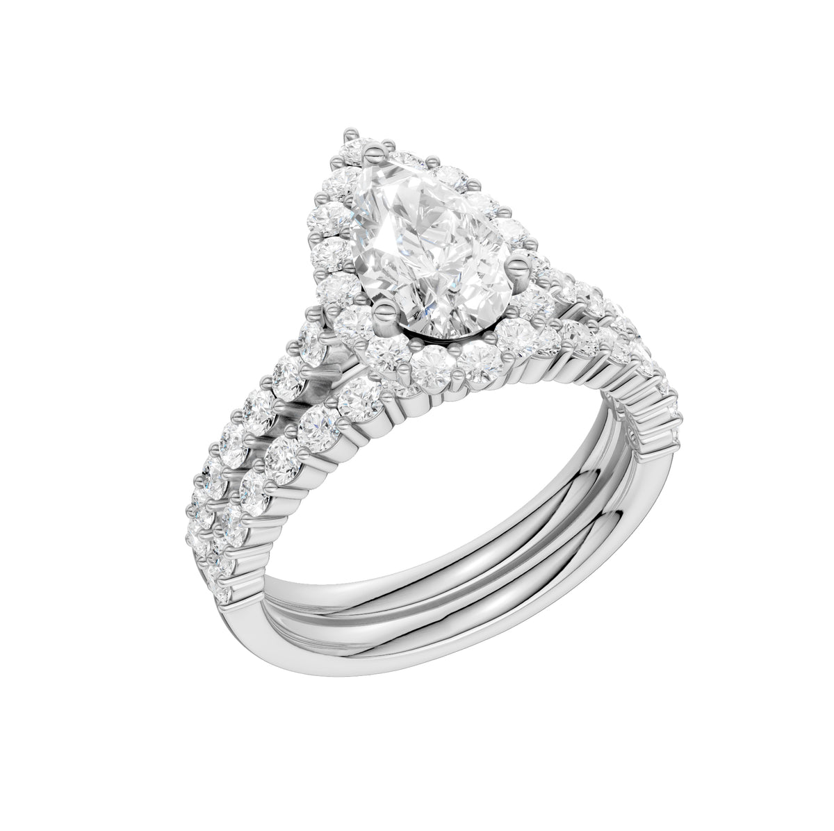 14K 2.00CT Diamond Bridal Set