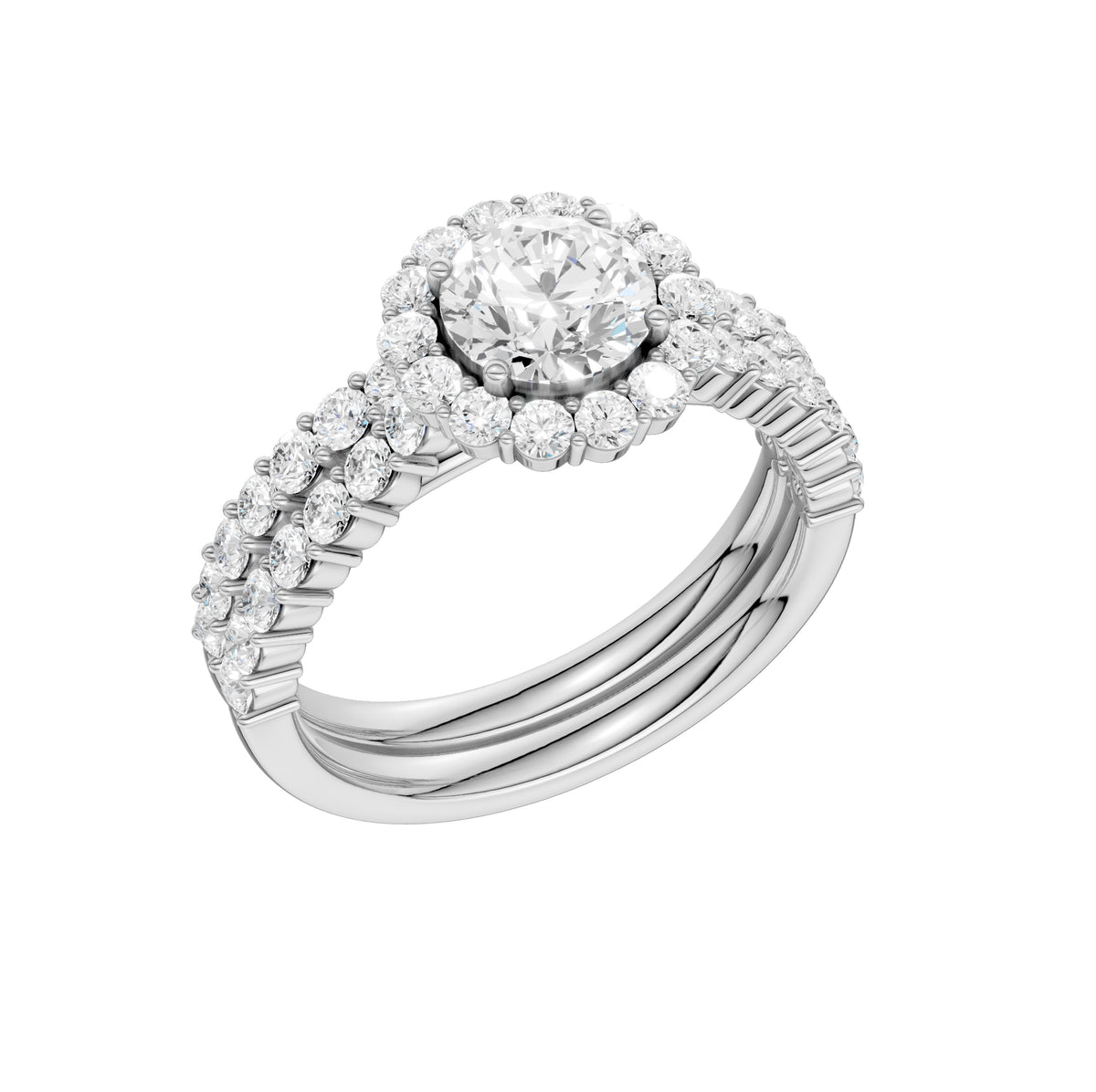 14K 2.00CT Diamond Bridal Set
