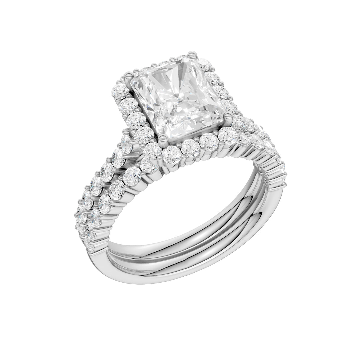 14K 3.00CT Diamond Bridal Set
