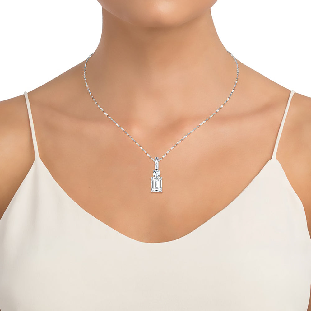 14K 2.33CT Certified Lab Grown Pendant