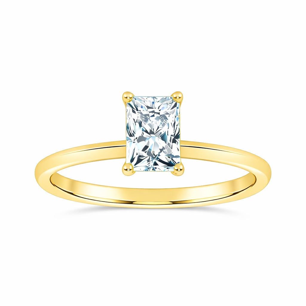 10K 0.50CT Certified Lab Grown Solitaire Ring