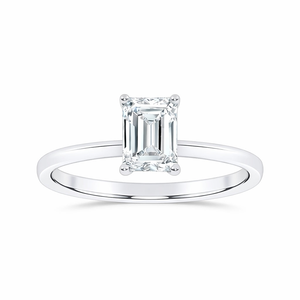 10K 0.50CT Certified Lab Grown Solitaire Ring