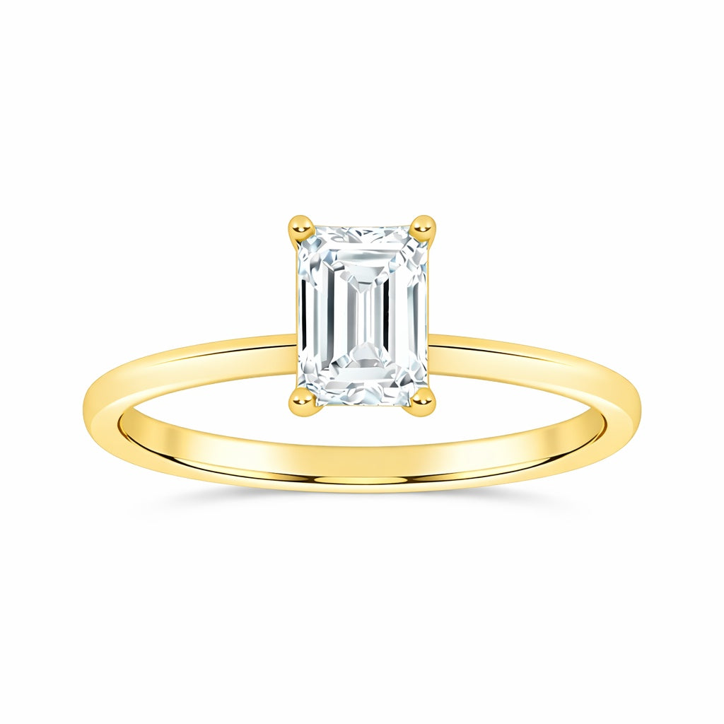 10K 0.50CT Certified Lab Grown Solitaire Ring