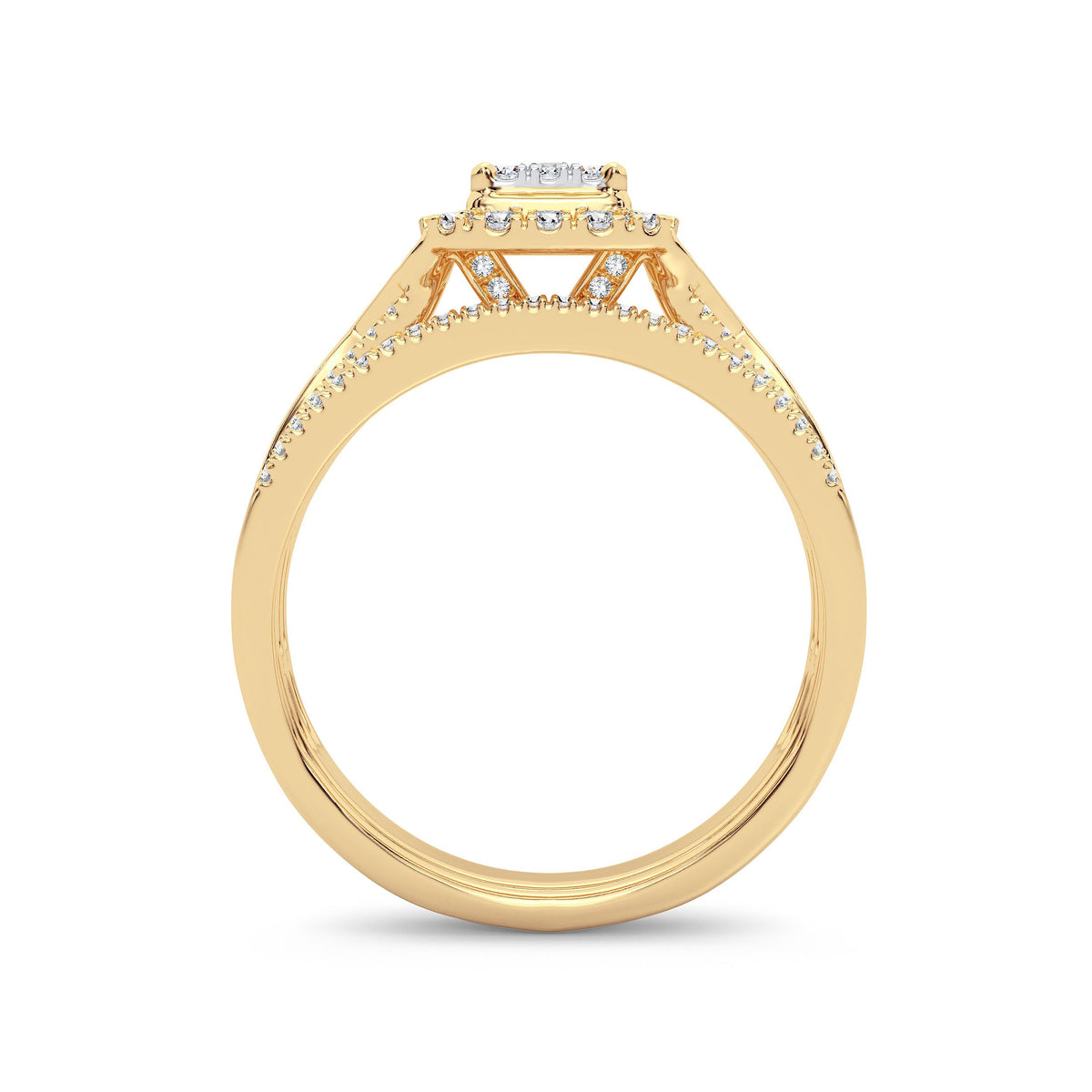 10K 0.50CT Diamond Bridal Ring