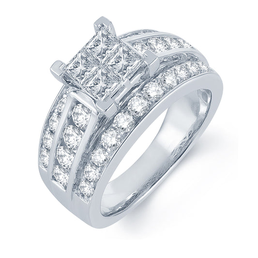 14K 2.62CT Pr/ct Diamond Ring.