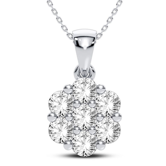14K 0.50CT Certified Lab Grown Diamond Pendant