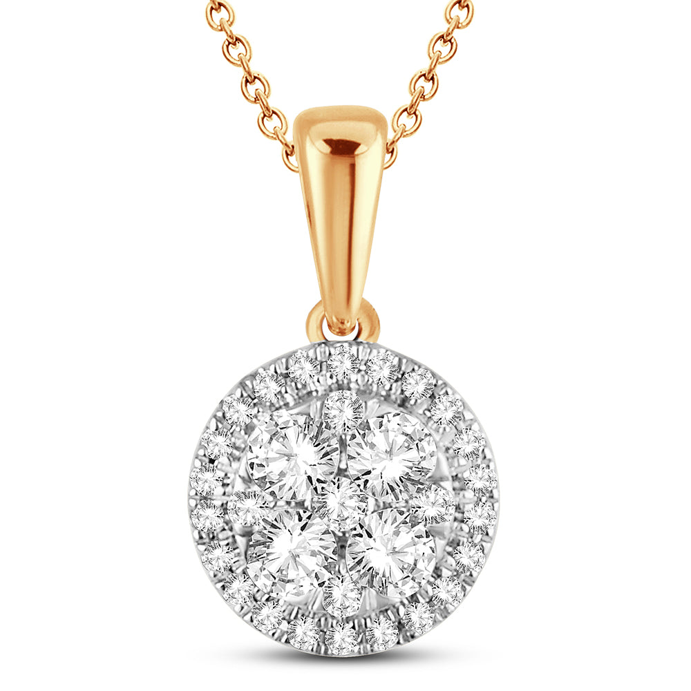14K 0.50CT Diamond Pendant