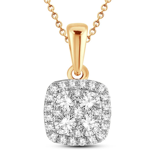 14K 0.50CT Diamond Pendant