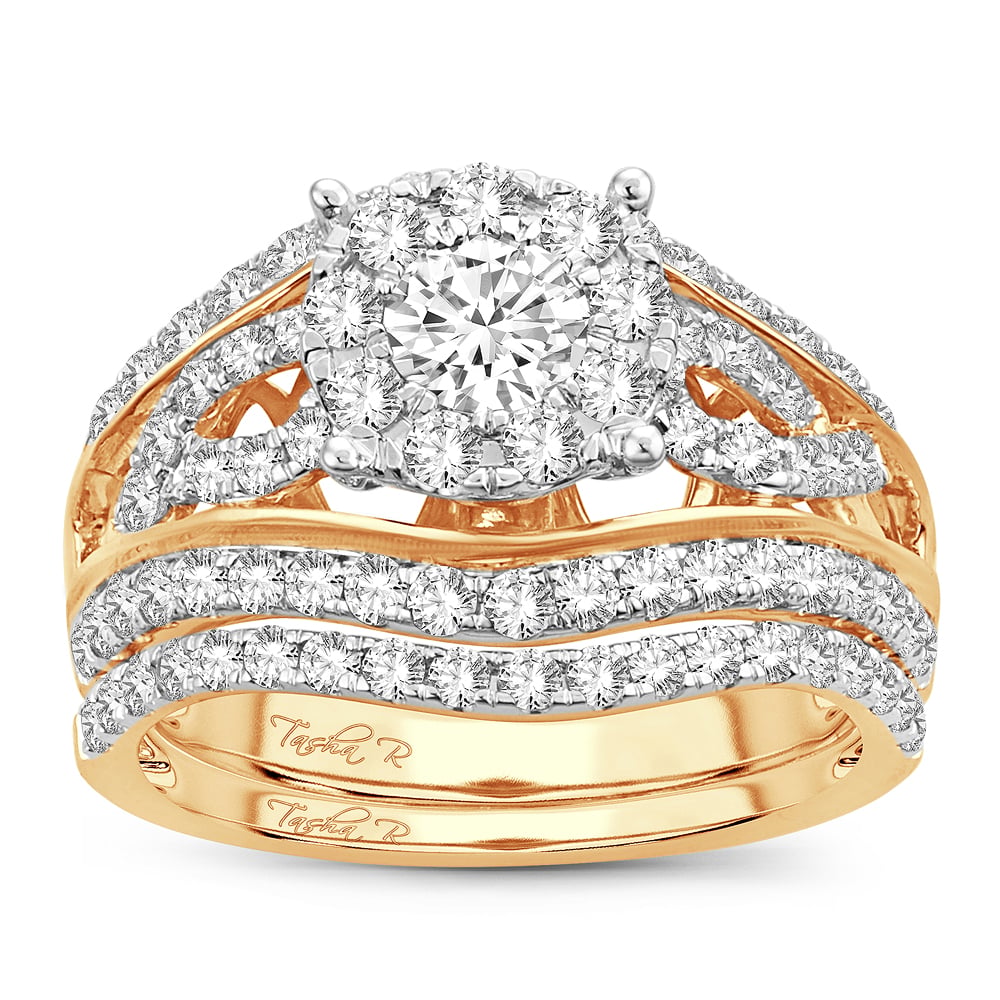 14K 1.90CT Diamond Bridal Ring
