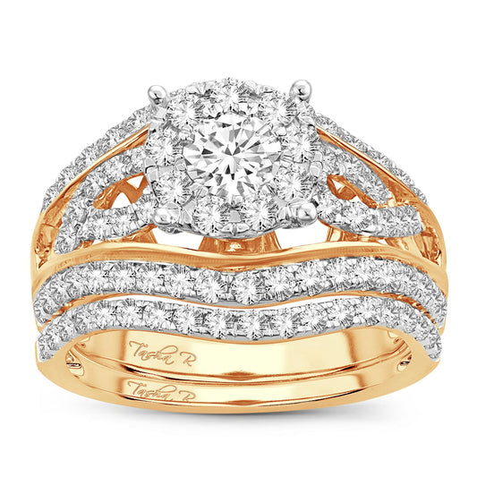 14K 1.90CT Diamond Bridal Ring