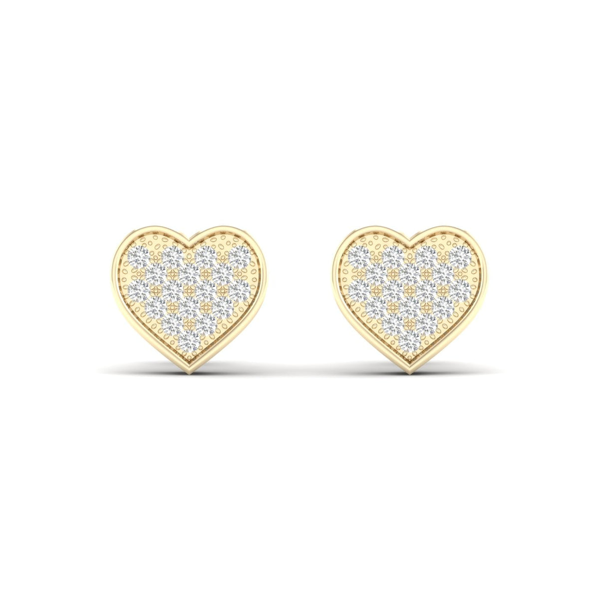 10K 0.10CT Diamond Earrnig