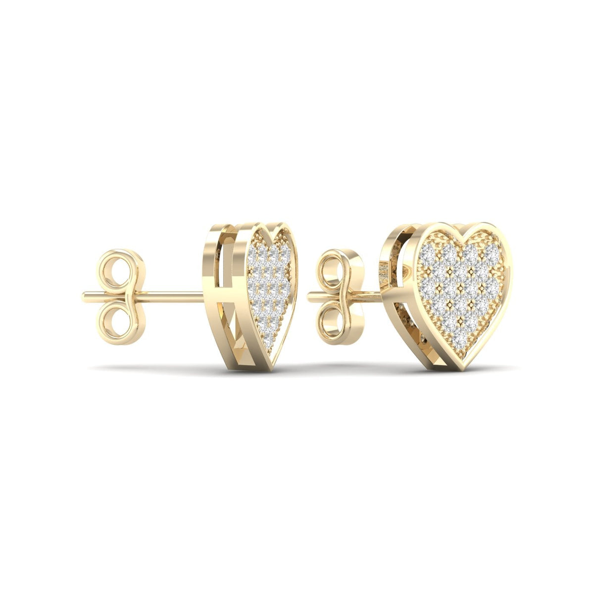 10K 0.10CT Diamond Earrnig