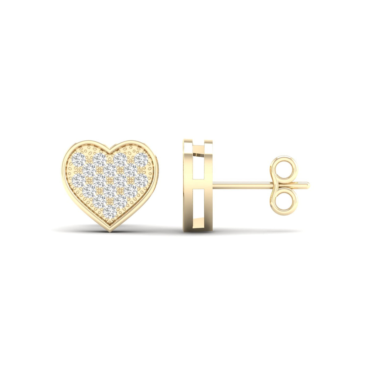10K 0.10CT Diamond Earrnig
