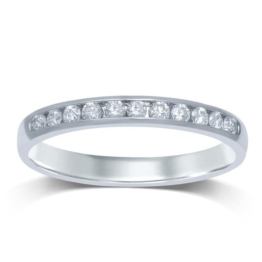 14K 0.27CT Diamond Ladies Band