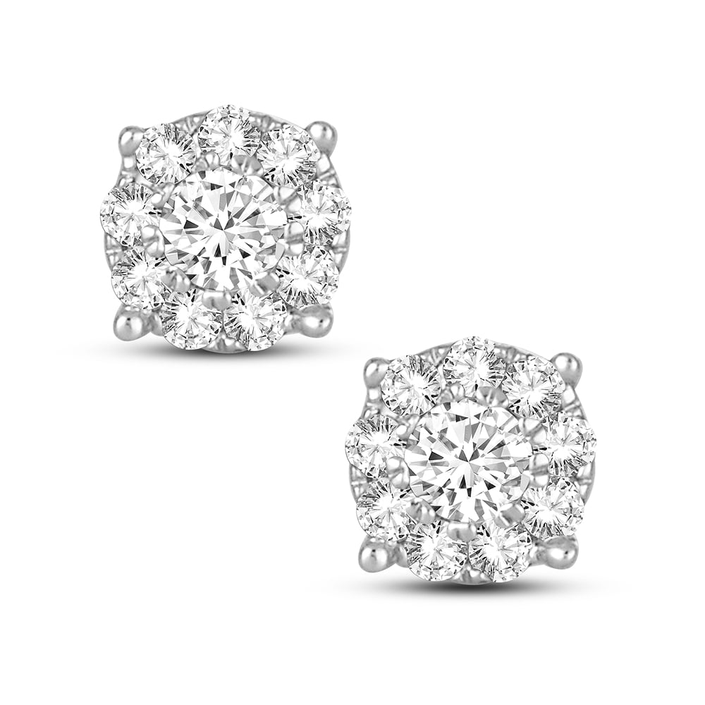 14K 0.33CT Diamond Earrnig
