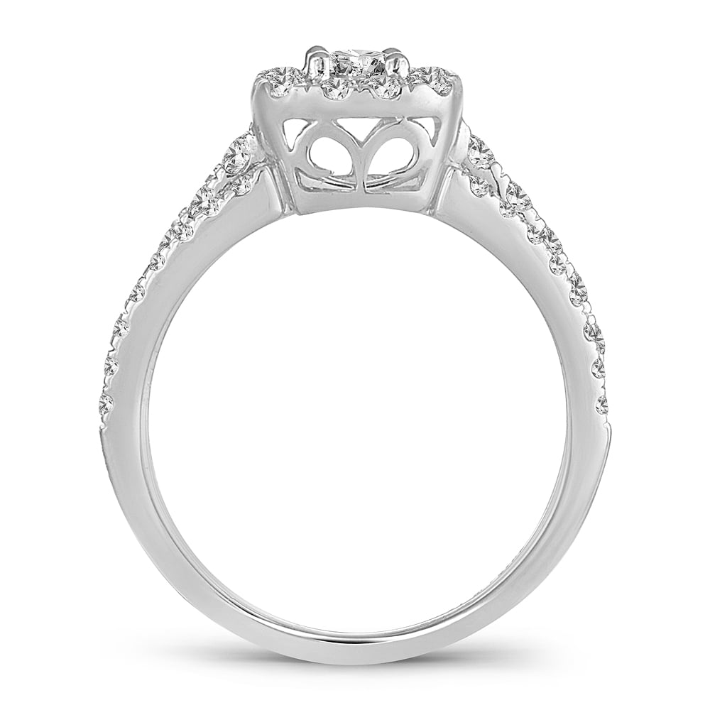 14K 1.00CT Diamond Bridal Set