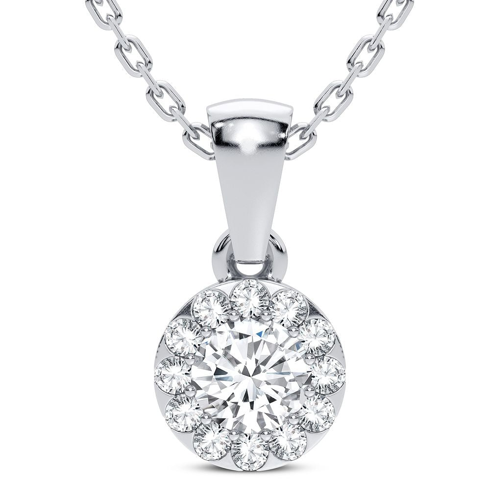 14K 0.27CT Diamond Pendant