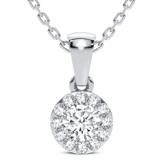 14K 0.27CT Diamond Pendant