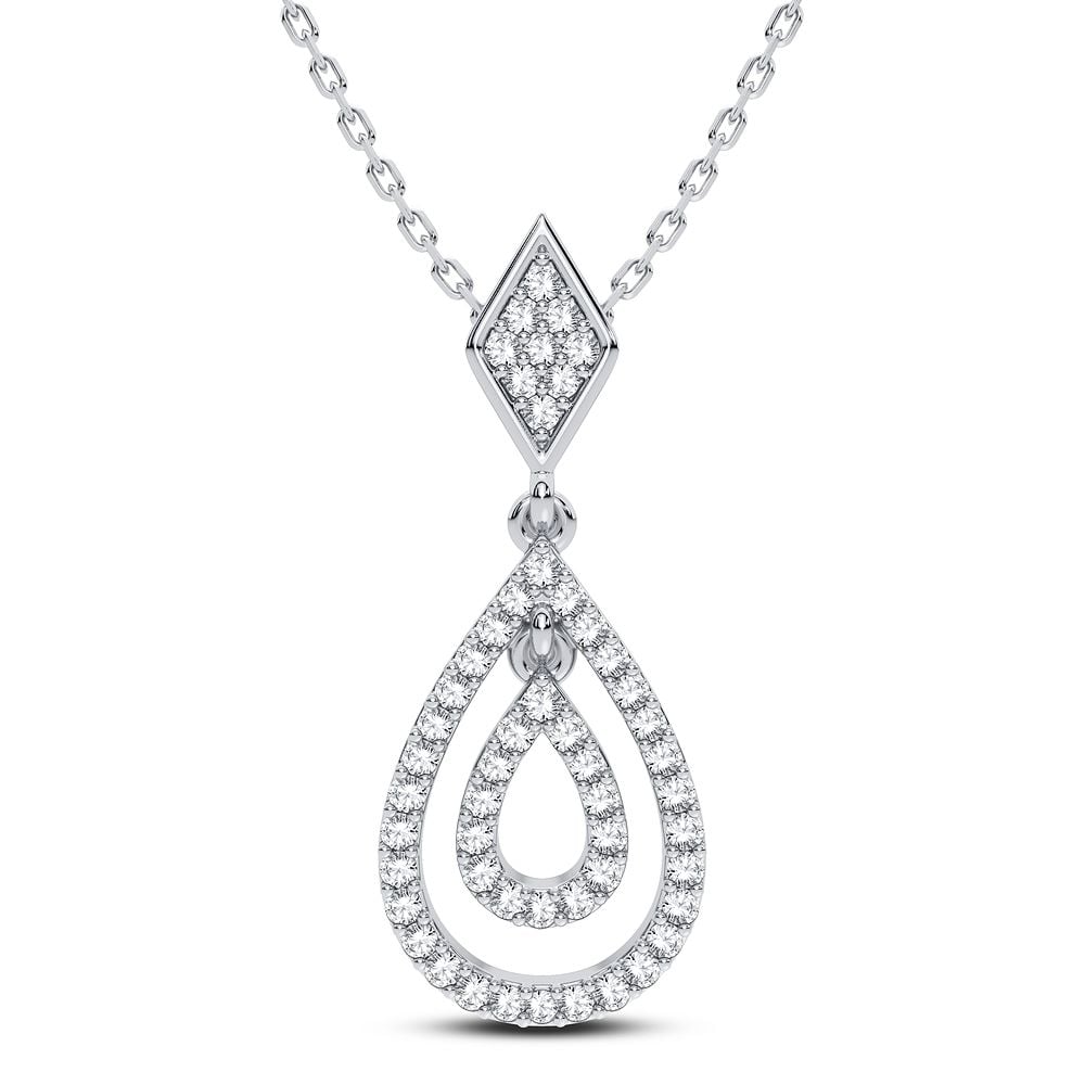 14K 0.19CT Diamond Pendant