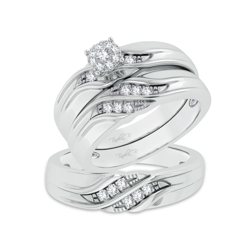 14K 0.20CT Diamond Trio Set
