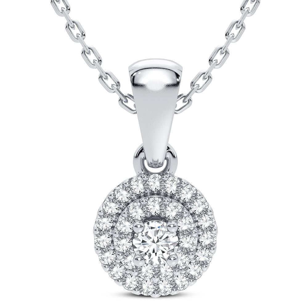 14K 0.05CT Diamond Pendant