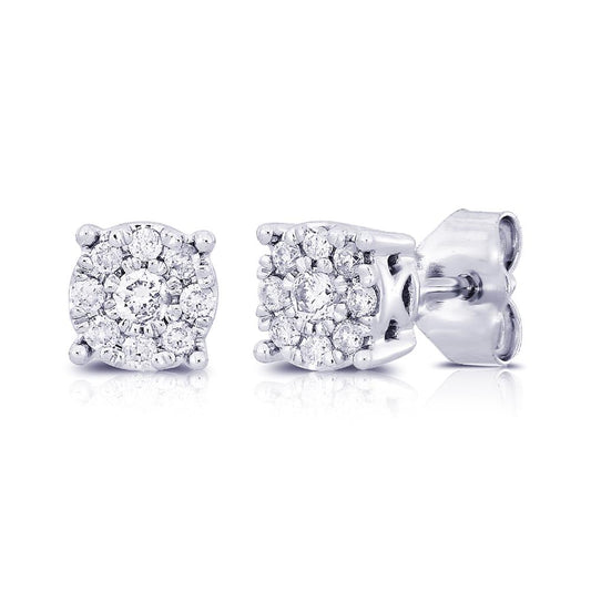 14K 0.25CT Diamond Earrings