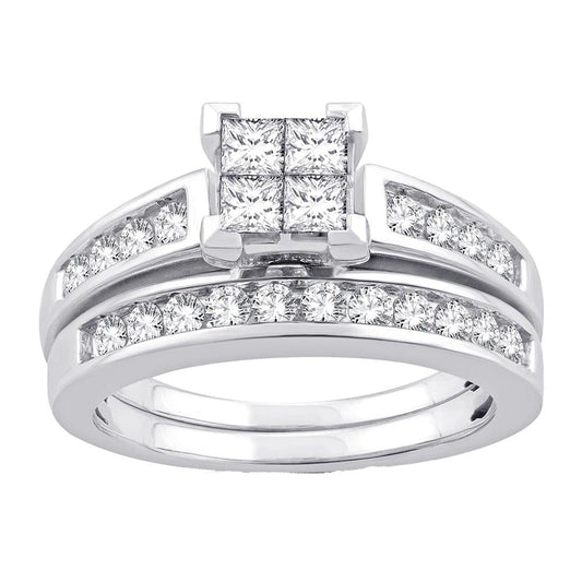 10K 0.50CT Princess Cut Diamond Ring