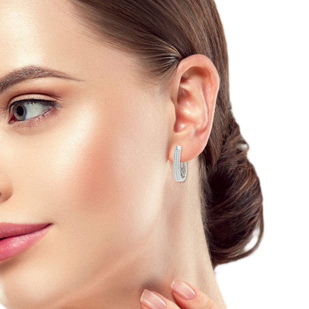 14K 0.21CT Diamond Earring