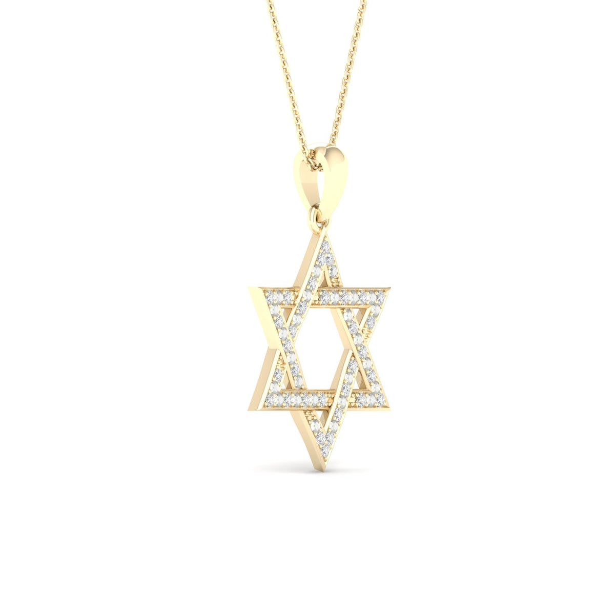 10K 0.10CT Diamond Pend