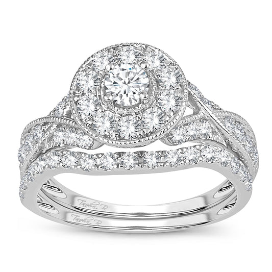 14K 1.00CT Diamond Bridal Ring