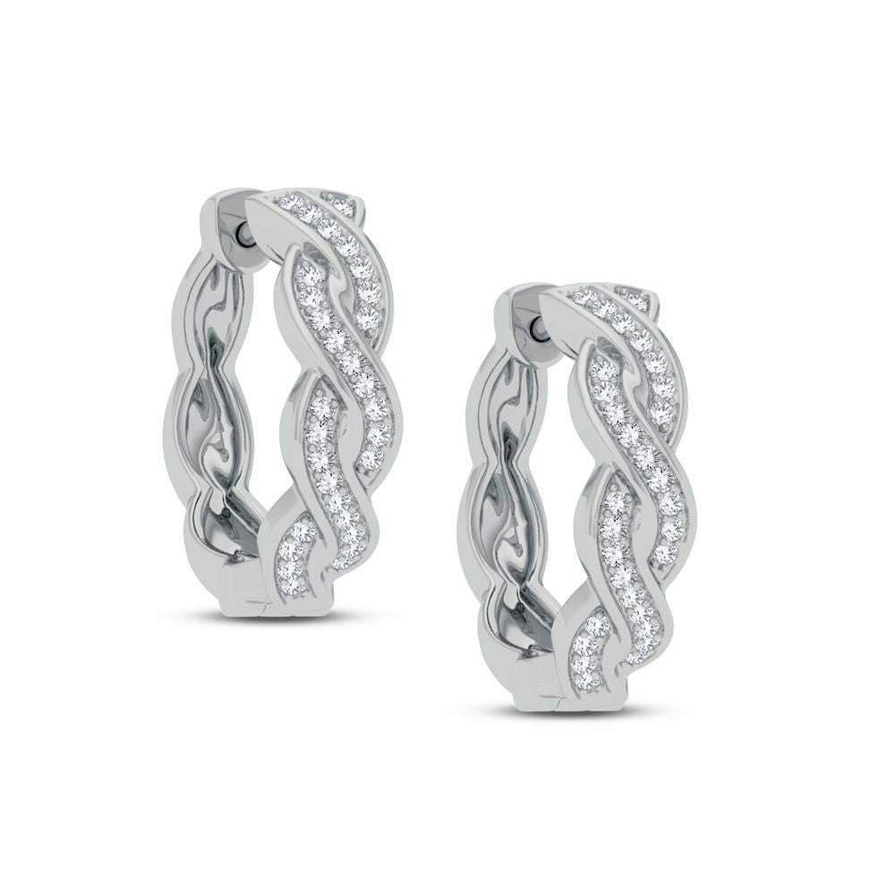 14K 0.16CT Diamond Earring