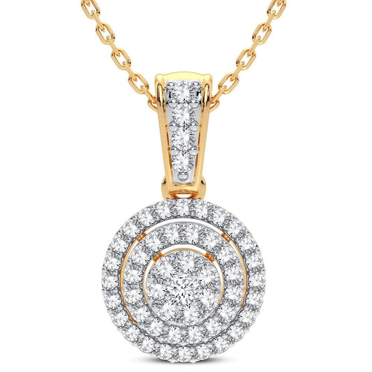 14K 0.25CT Diamond Pendant