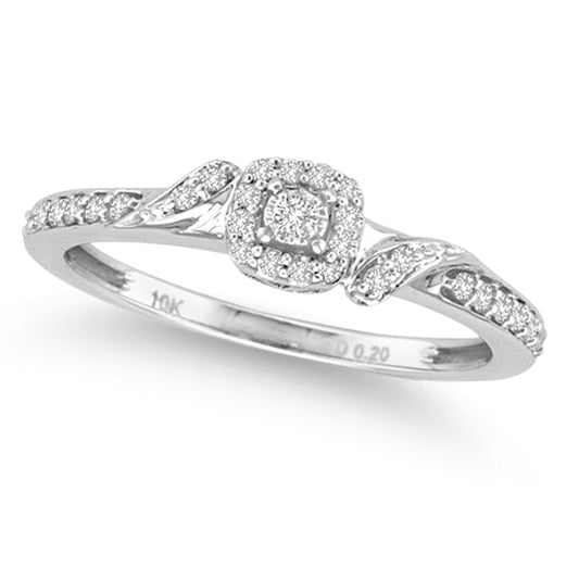 10K 0.20CT Diamond Ring
