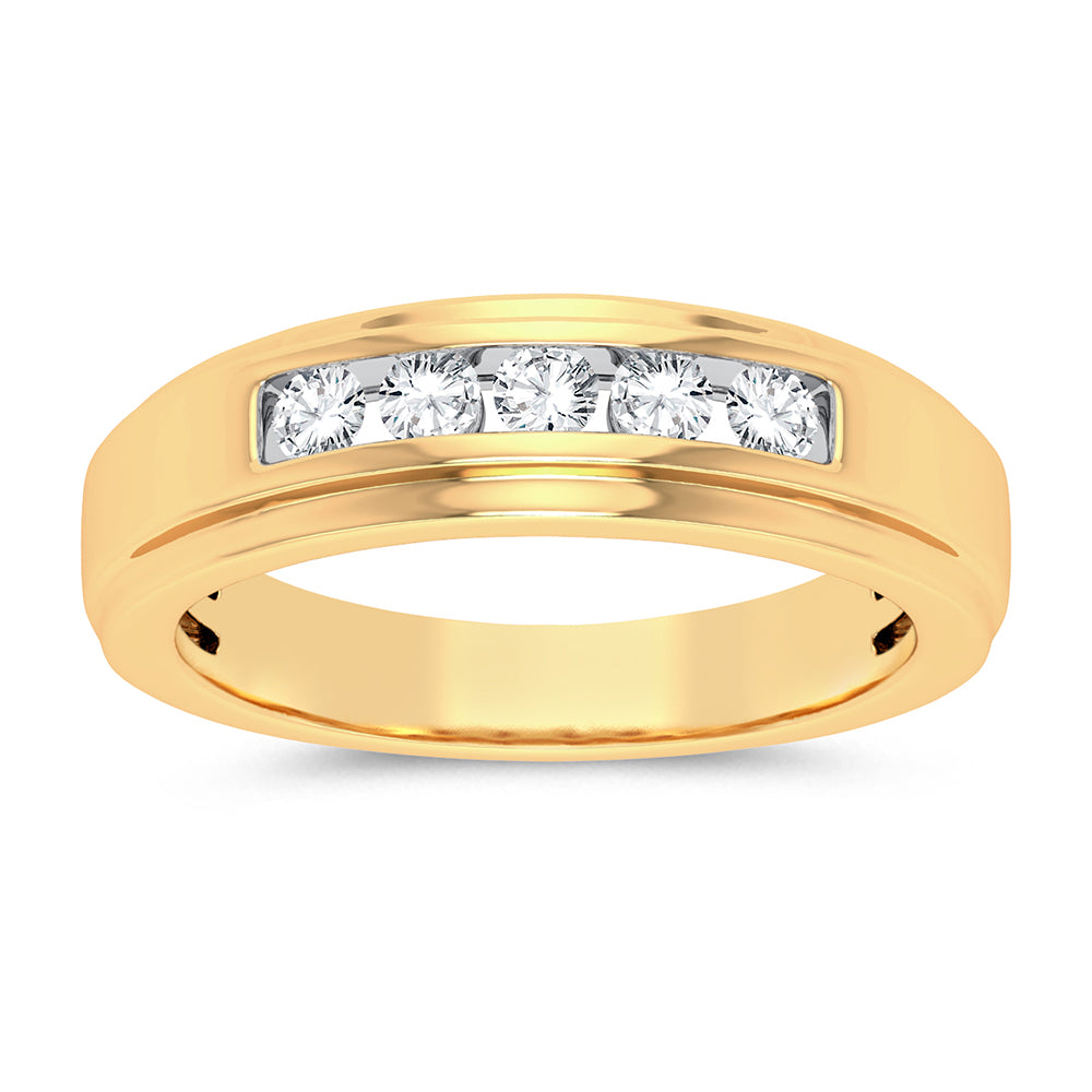 14K 0.50CT Diamond Mens Ring