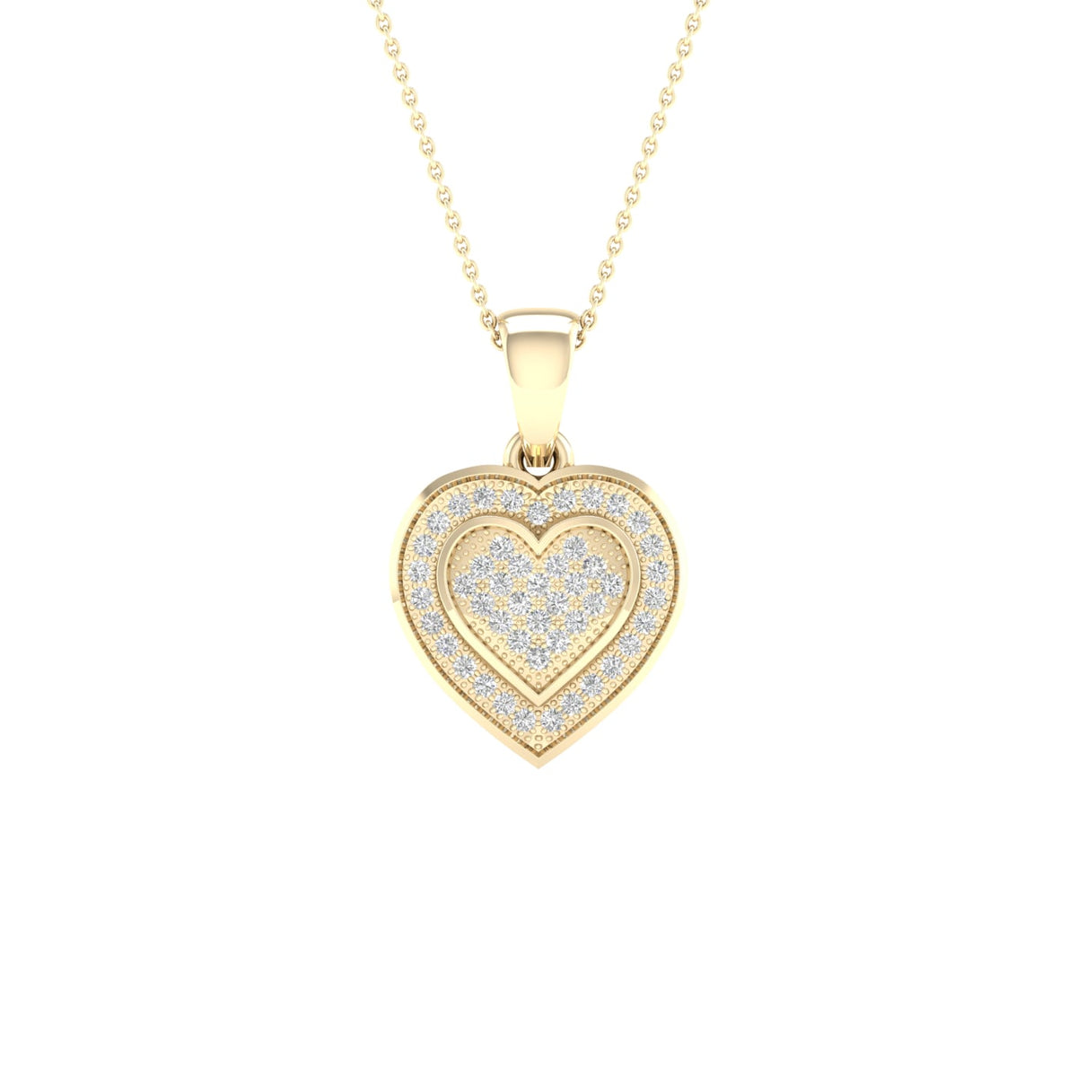 10K 0.15CT Diamond Pendant