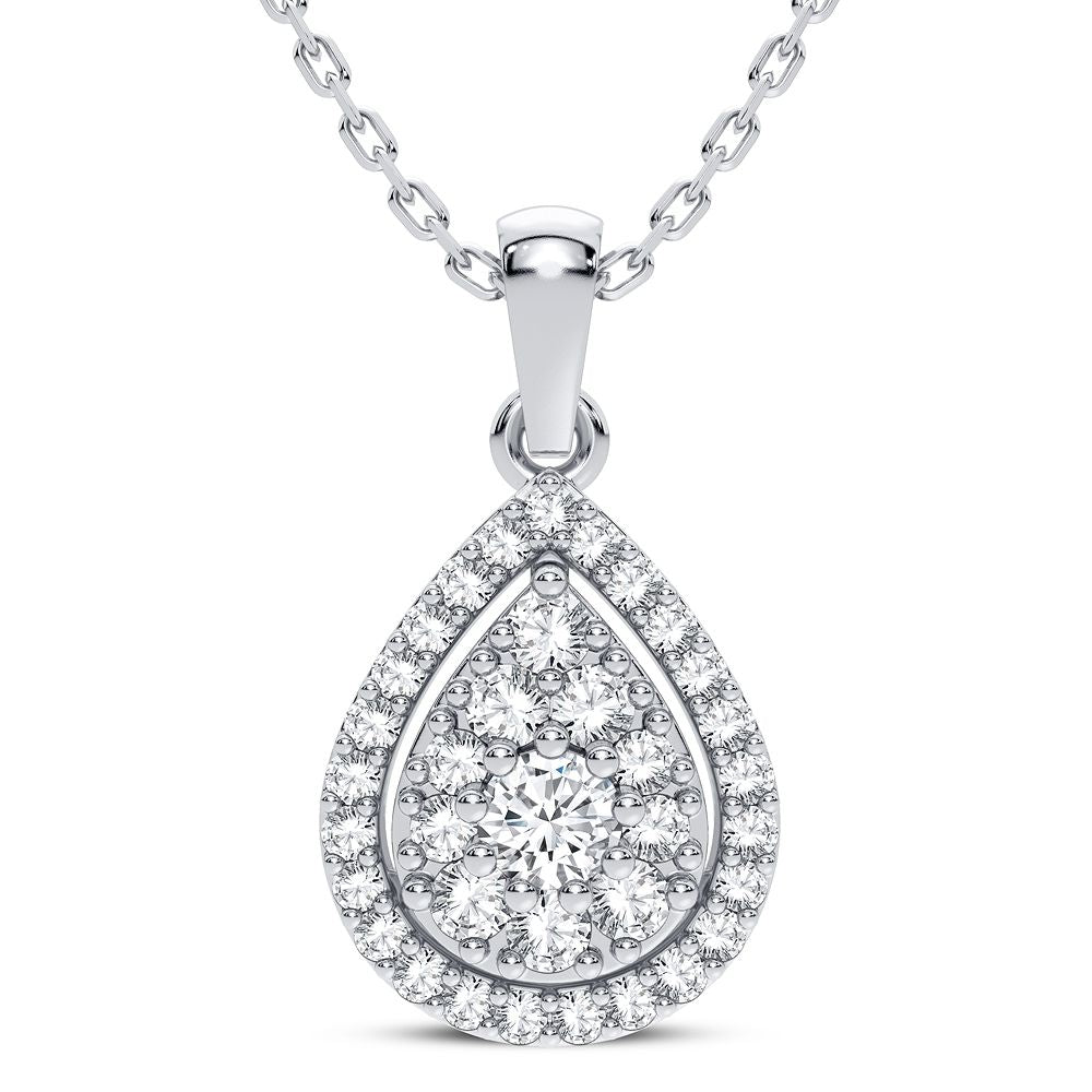 14K 0.30CT Diamond Pendant