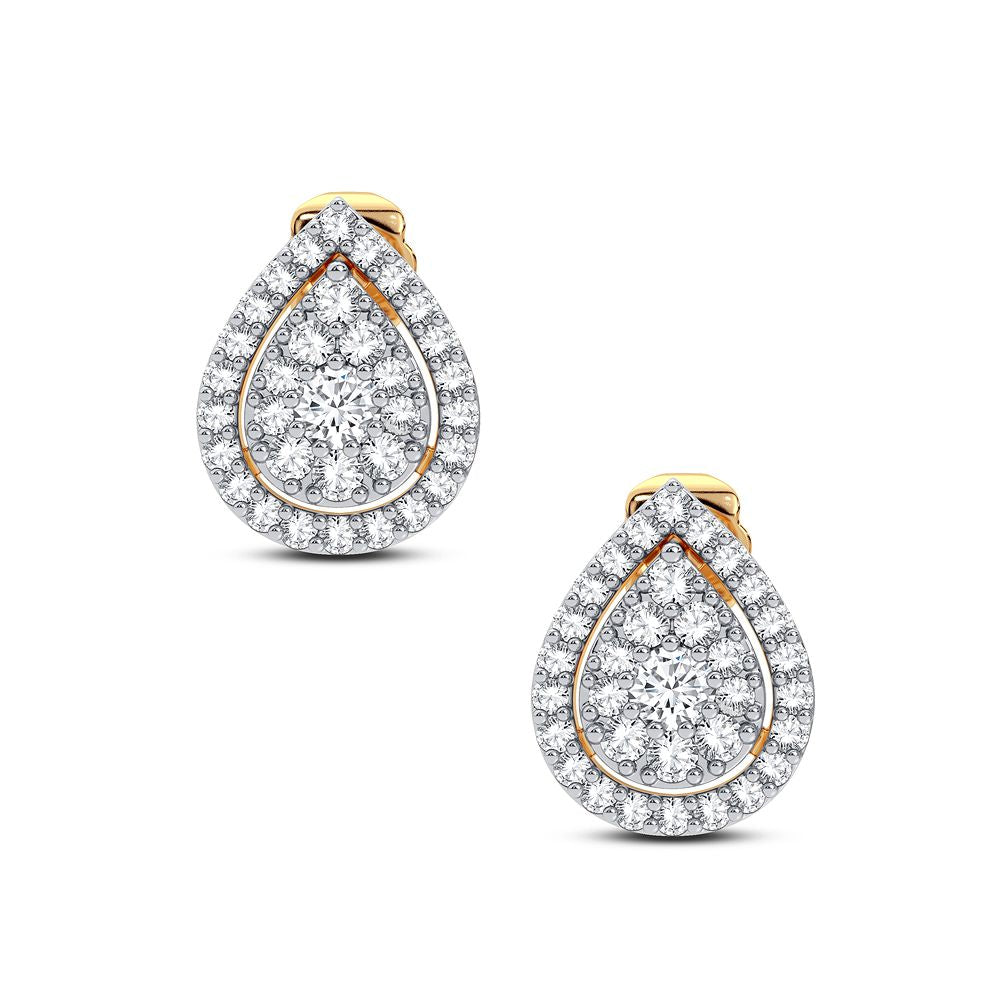 14K 0.31CT Diamond Earring