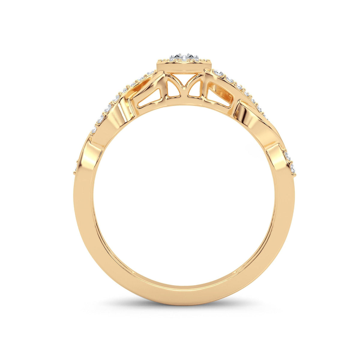 14K 0.30CT Diamond Promise Ring