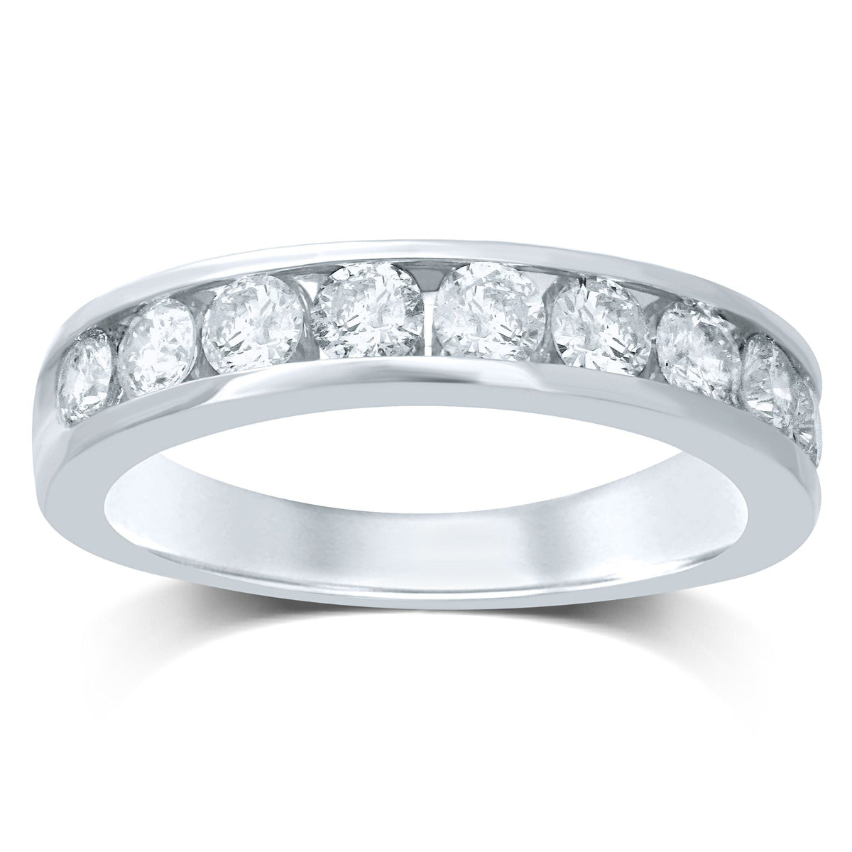 14K 0.75CT Diamond Ladies Band (9 Diamond Stones)